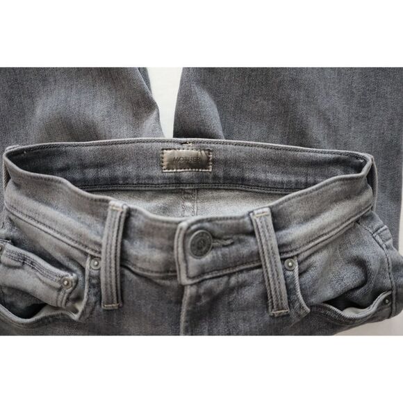 Mother 10064-851 Women's Sz 23 Light Gray High-Waisted Rider Skimp Jeans - Picture 10 of 11